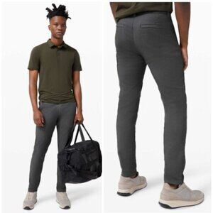 Lululemon Commission Pant Slim *Oxford Black / White